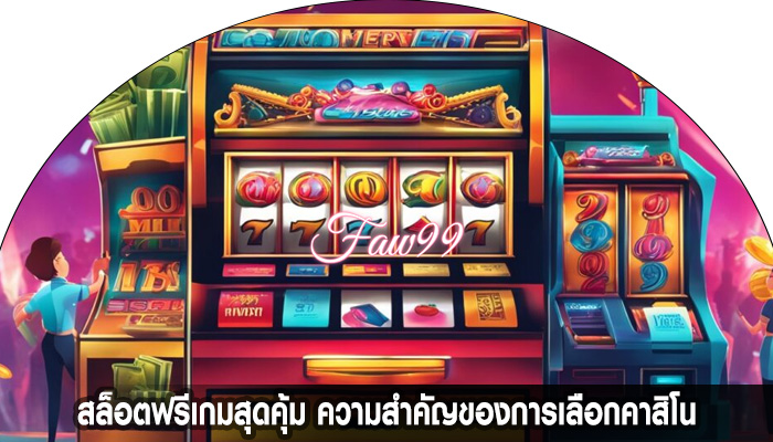 สล็อตฟรีเกมสุดคุ้ม ความสำคัญของการเลือกคาสิโน